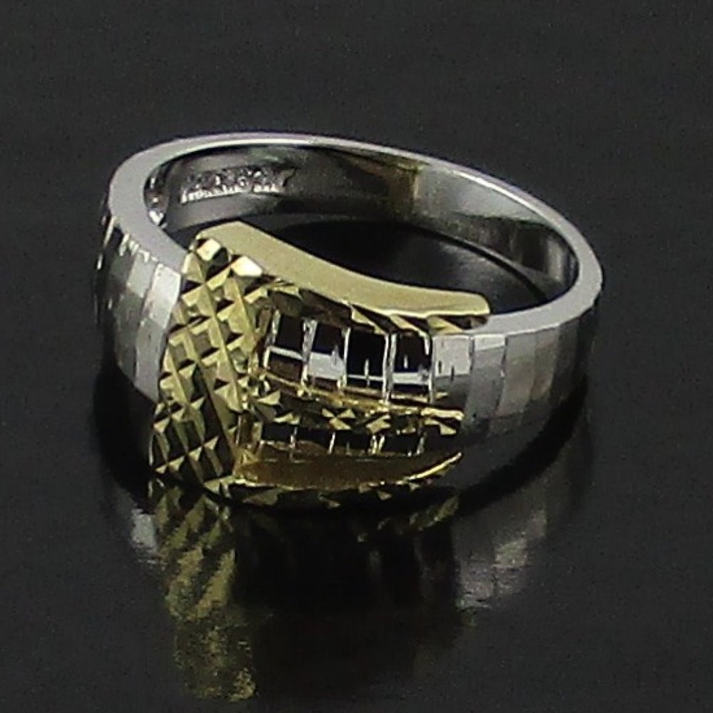 Michael Anthony Buckle-Design Textured Ring - Picture 4 of 8
